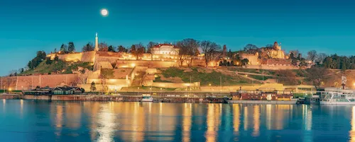 Serbia, Belgrade - Kalemegdan, symbol of Serbia's capital, the historic fortress