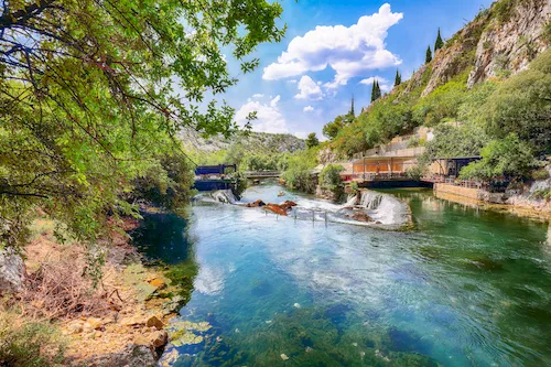 Bosnia and Herzegovina, Blagaj - Dervish monastery (Tekke) at the Buna River spring
