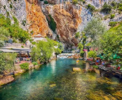 Bosnia and Herzegovina, Blagaj - Dervish monastery (Tekke) at the Buna River spring