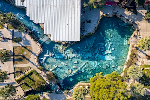Turkey, Pamukkale - Antique Pool (Cleopatra Bath)