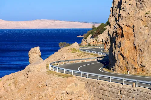 Croatia - Coastal road along the Adriatic