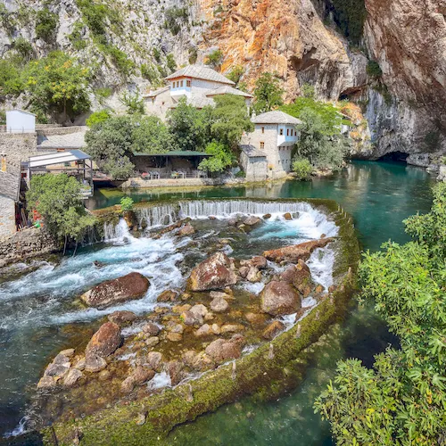 Bosnia and Herzegovina, Blagaj - Dervish monastery (Tekke) at the Buna River spring
