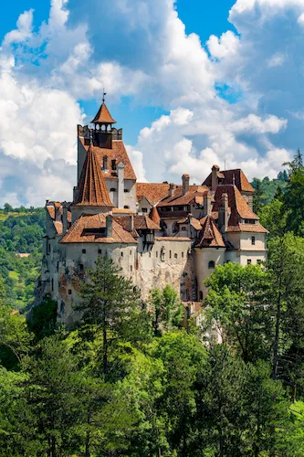 Romania, Brasov - Bran Castle, known as Dracula's Castle in Transylvania