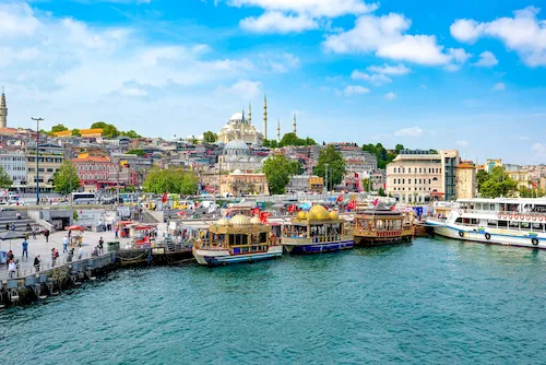 Turkey, Istanbul - Beautiful and magnificent views of Istanbul from the Bosphorus