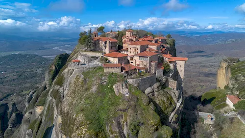Greece, Meteora - Rocky region with monasteries near Kalambaka