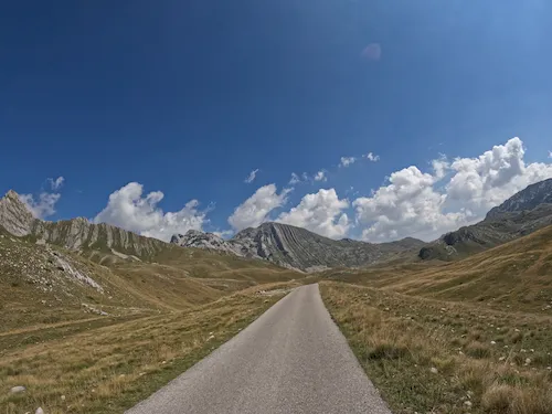 Montenegro, Durmitor - road through mountains