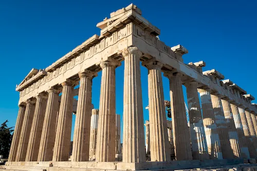 Greece, Athens - View of the Parthenon at the Acropolis