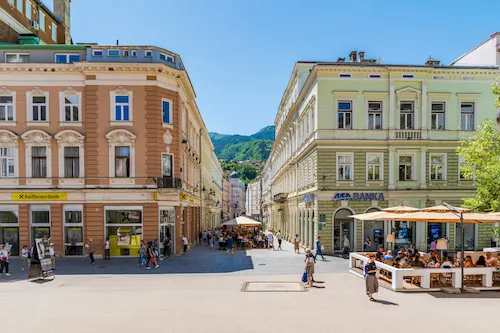 Bosnia and Herzegovina, Sarajevo - Street view in the capital city